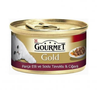 Gourmet Gold Soslu Tavuklu Ciğerli 85 gr Kedi Maması kullananlar yorumlar